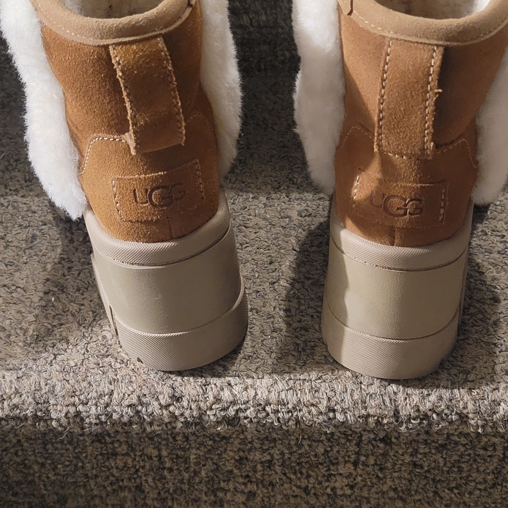 UGG Tan and Cream Winter Boots